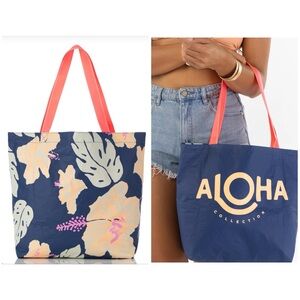 ALOHA COLLECTION PAPE’ETE  BY SAMUDRA
REVERSIBLE TOTE, BNIP
